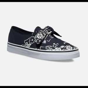 Vans knotted floral banana sneakers shoes